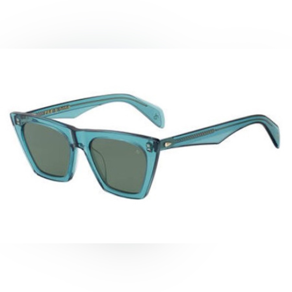 NWOT Rag & Bone Rnb 1025/S Transparent Teal Sunglasses